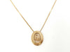 Dior GP logo necklace gold necklace