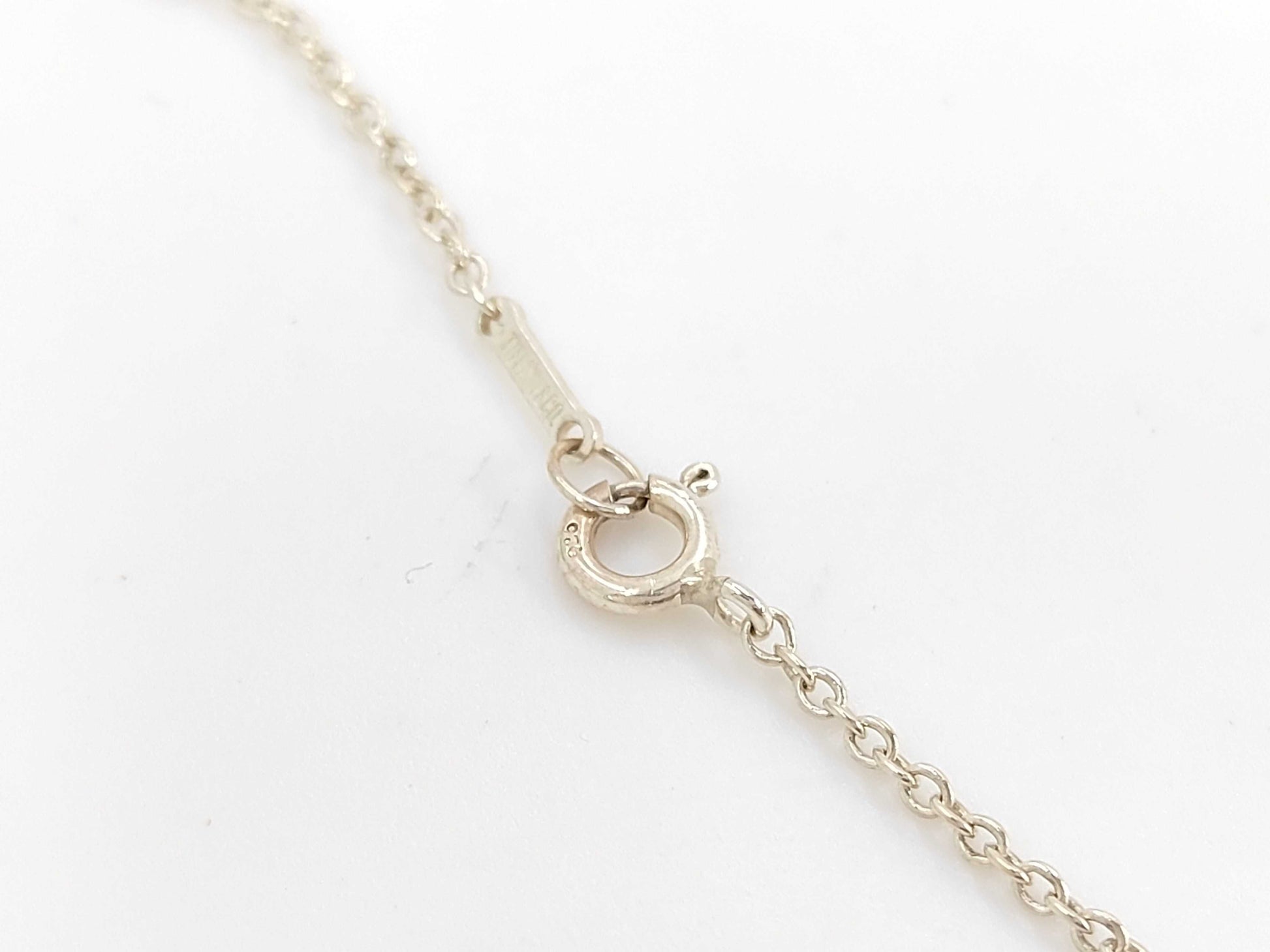 Tiffany & Co. SV925 Open Heart Necklace in Silver, with Box and Dust Bag