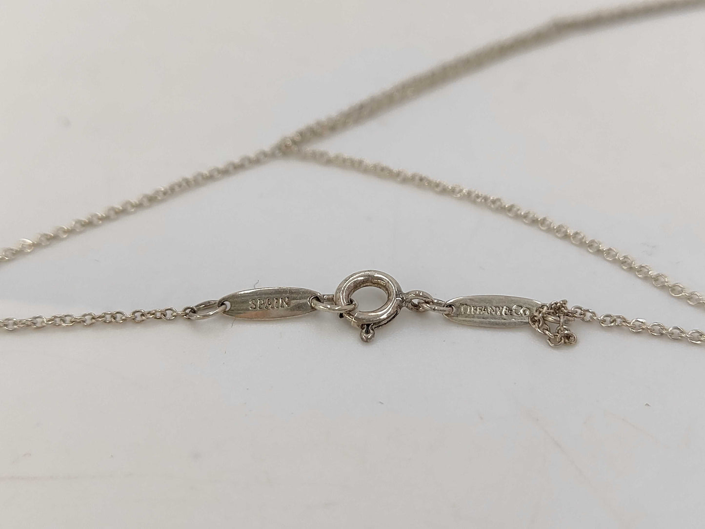 Tiffany & Co. SV925 Open Heart Necklace in Silver, with Box and Dust Bag