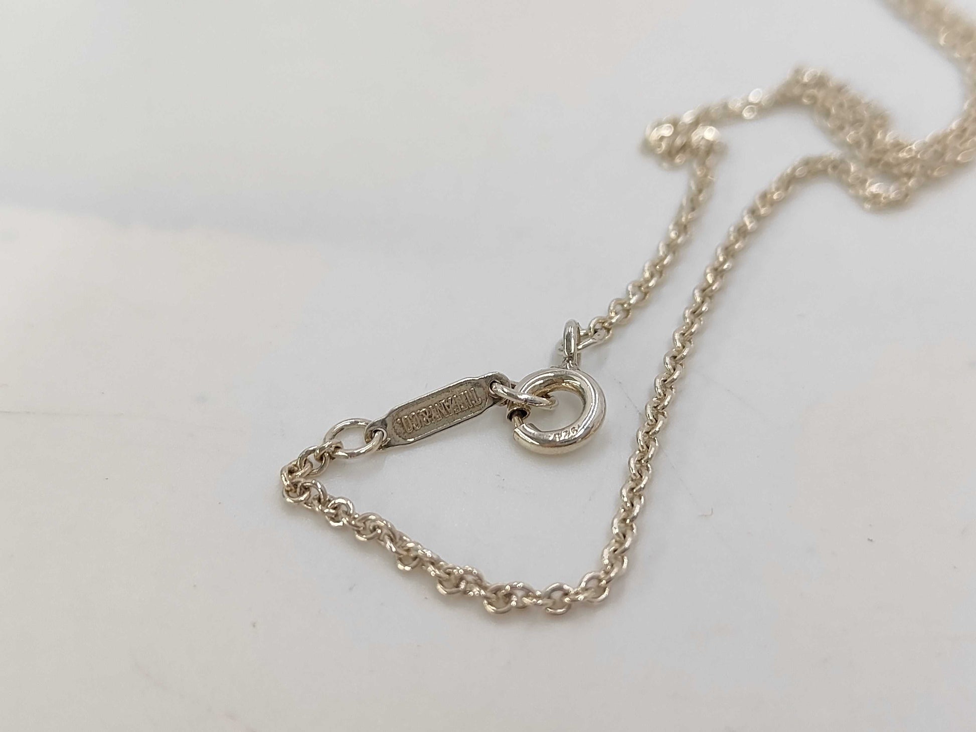 Tiffany & Co. SV925 Signature Cross Necklace in Silver, with Box and Dust Bag