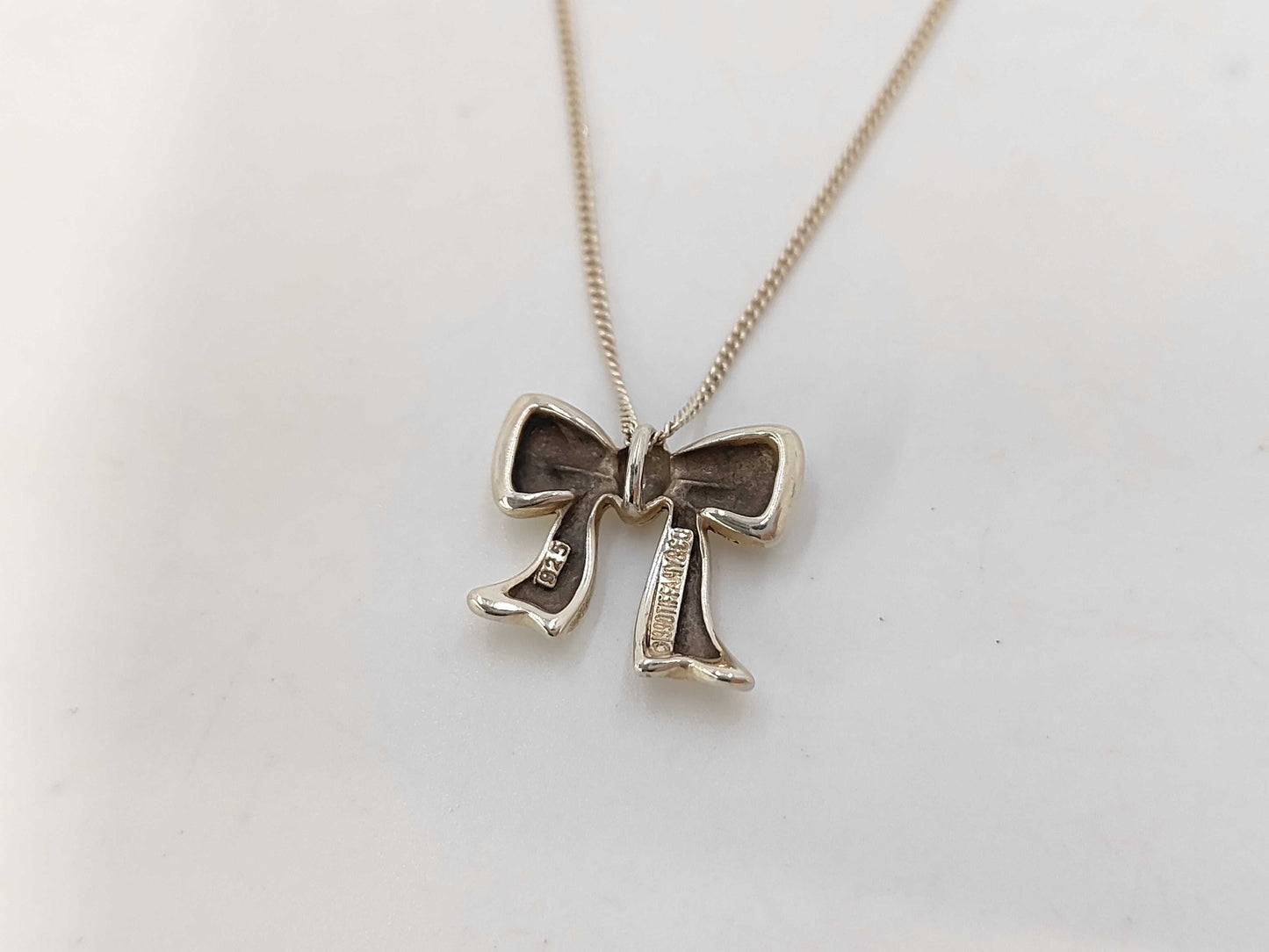 Tiffany & Co. SV925 Ribbon Necklace Silver Necklace