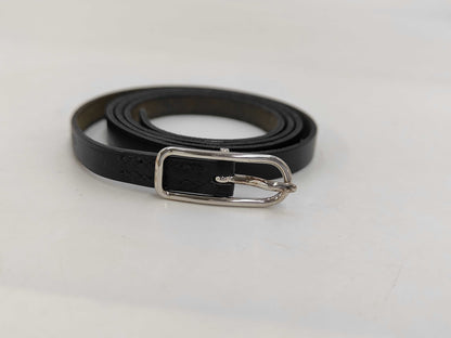 HERMES Leather D Stamped API 4-Strand Bracelet Black with Box