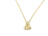 Dior GP Rhinestone CD Logo Necklace Gold Necklace