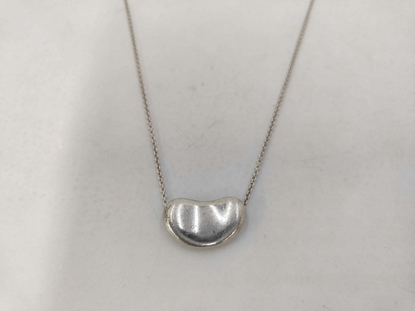 Tiffany & Co. SV925 Bean Necklace Silver Necklace