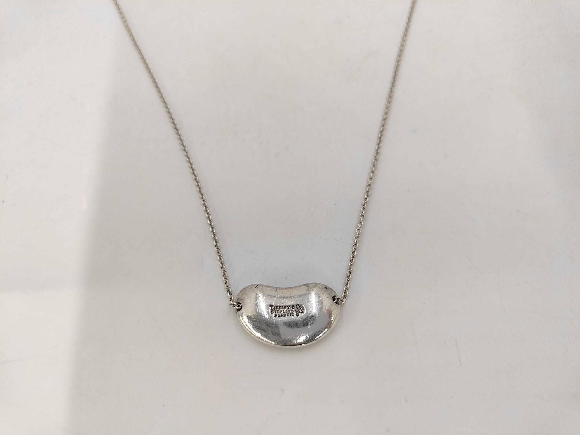 Tiffany & Co. SV925 Bean Necklace Silver Necklace