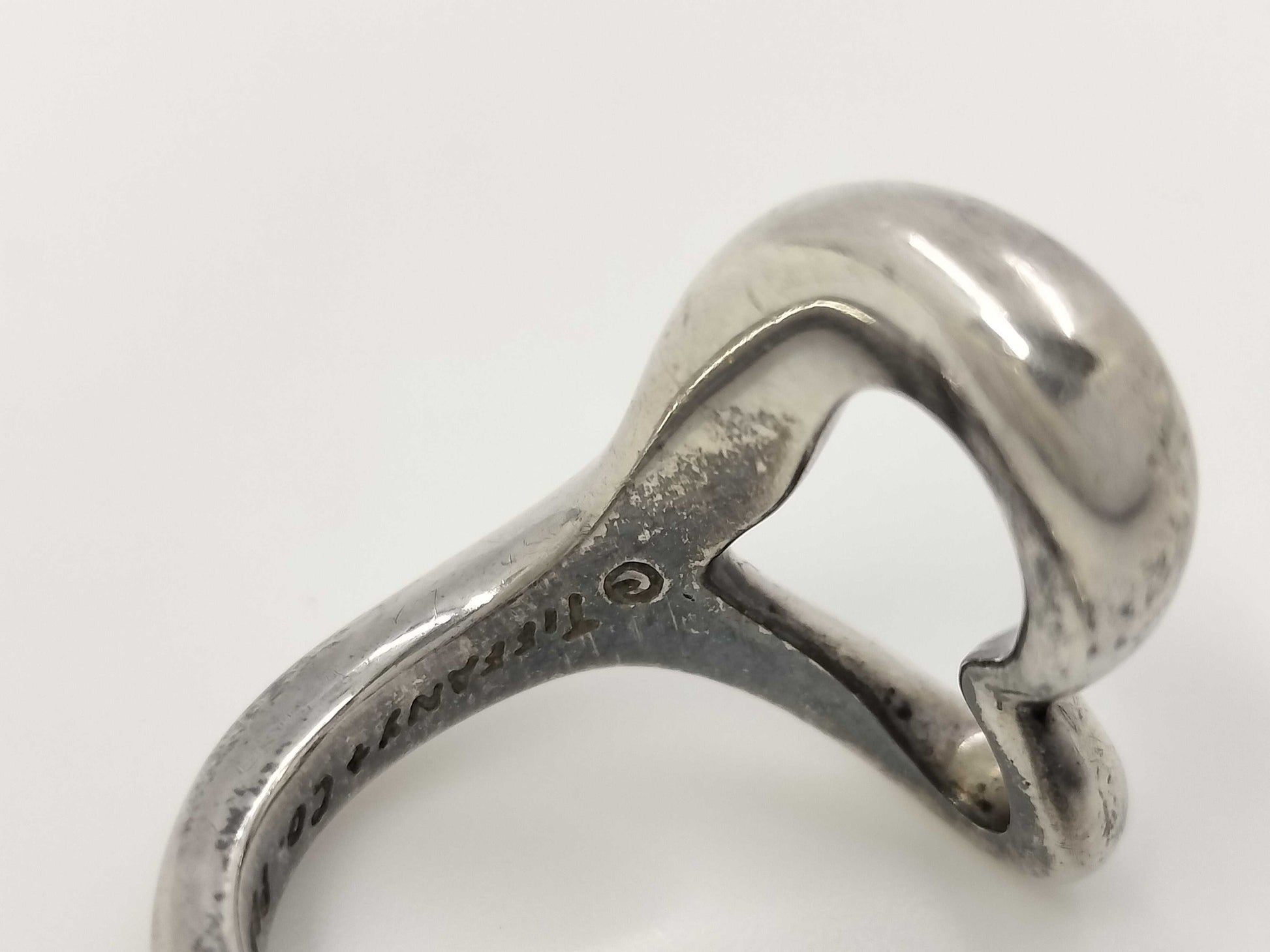 Tiffany & Co. SV925 Open Heart Ring Silver Ring