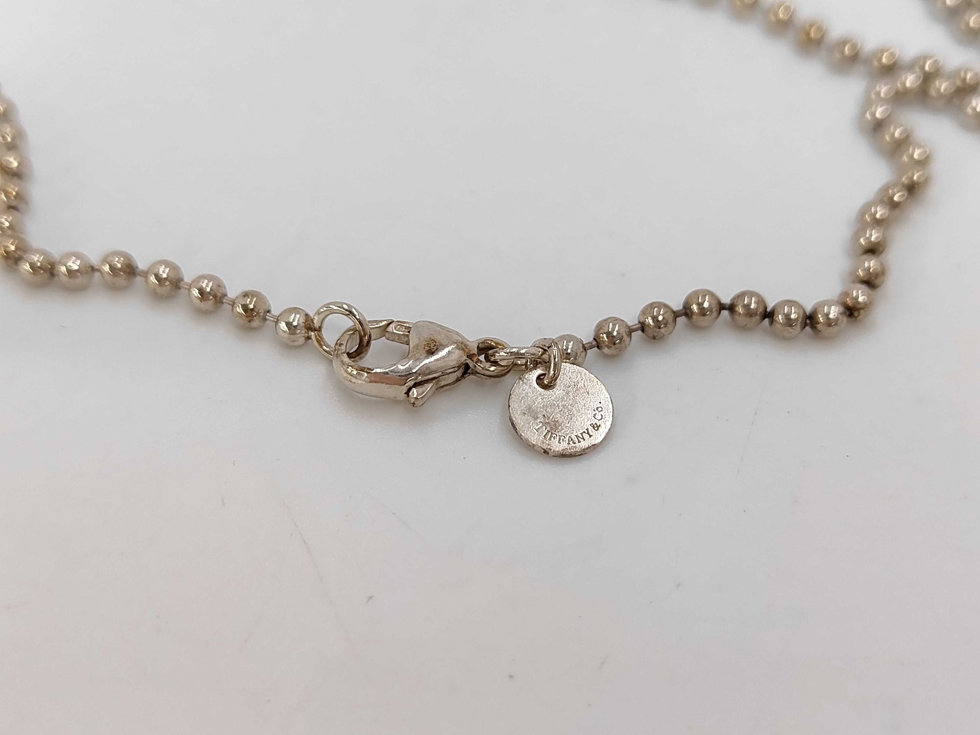 Tiffany & Co. SV925 Return to Tiffany Oval Necklace Silver Necklace