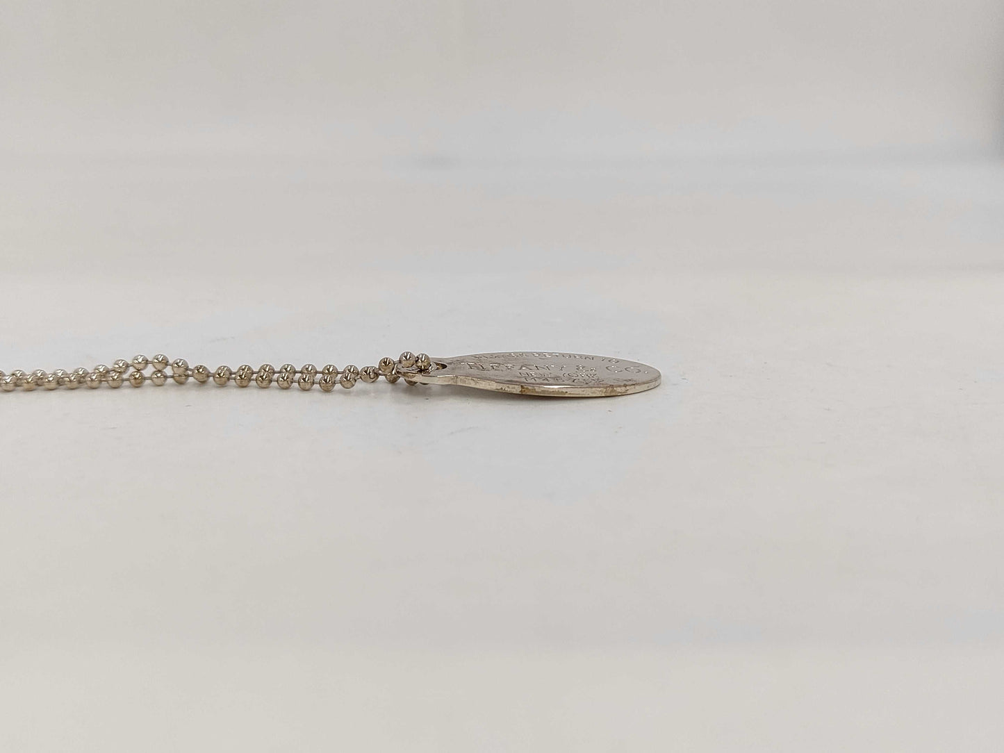 Tiffany & Co. SV925 Return to Tiffany Oval Necklace Silver Necklace