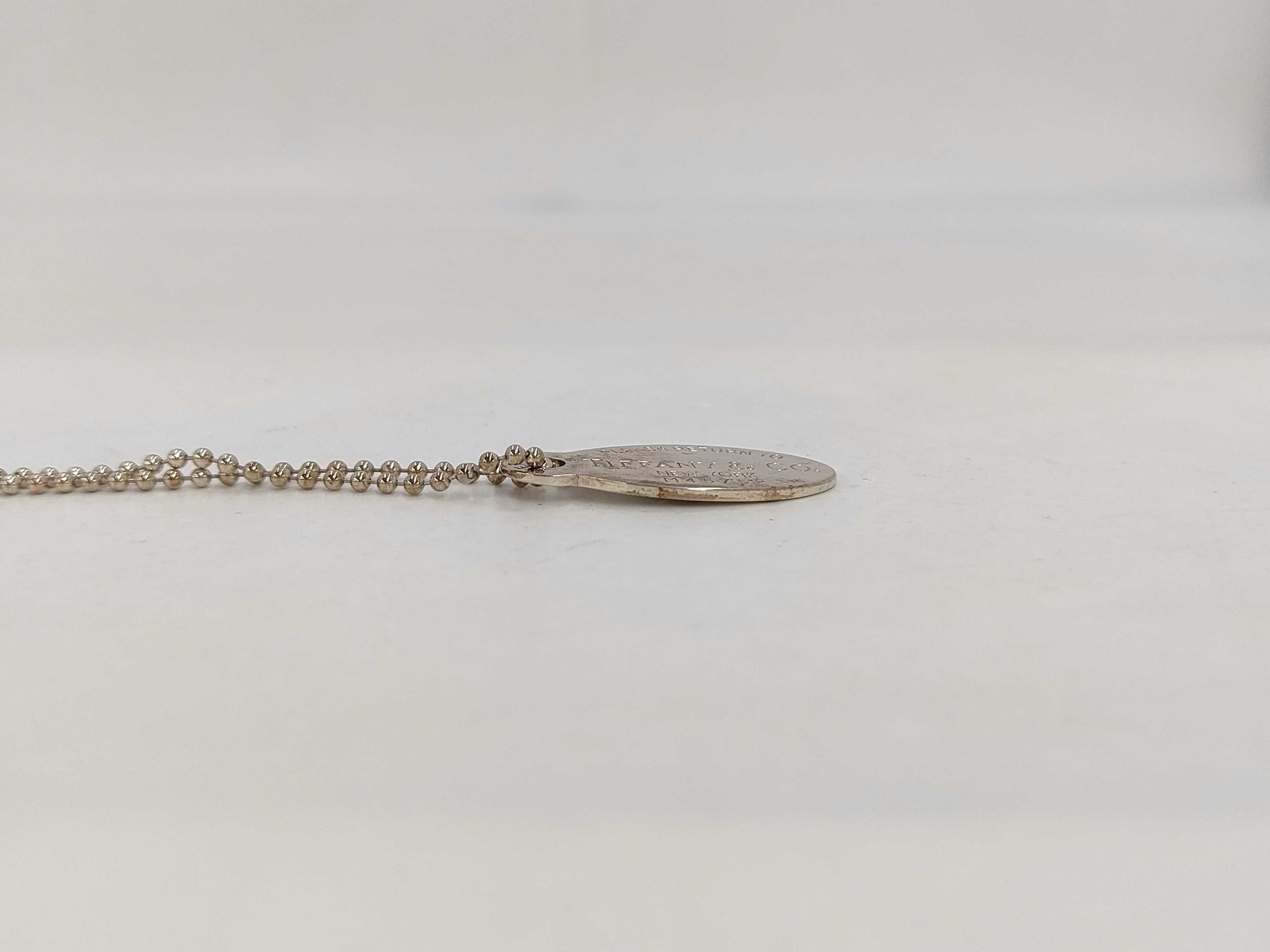 Tiffany & Co. SV925 Return to Tiffany Oval Necklace Silver Necklace