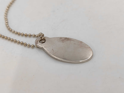 Tiffany & Co. SV925 Return to Tiffany Oval Necklace Silver Necklace