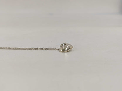 Tiffany & Co. SV925 Folded Heart Necklace Silver Necklace