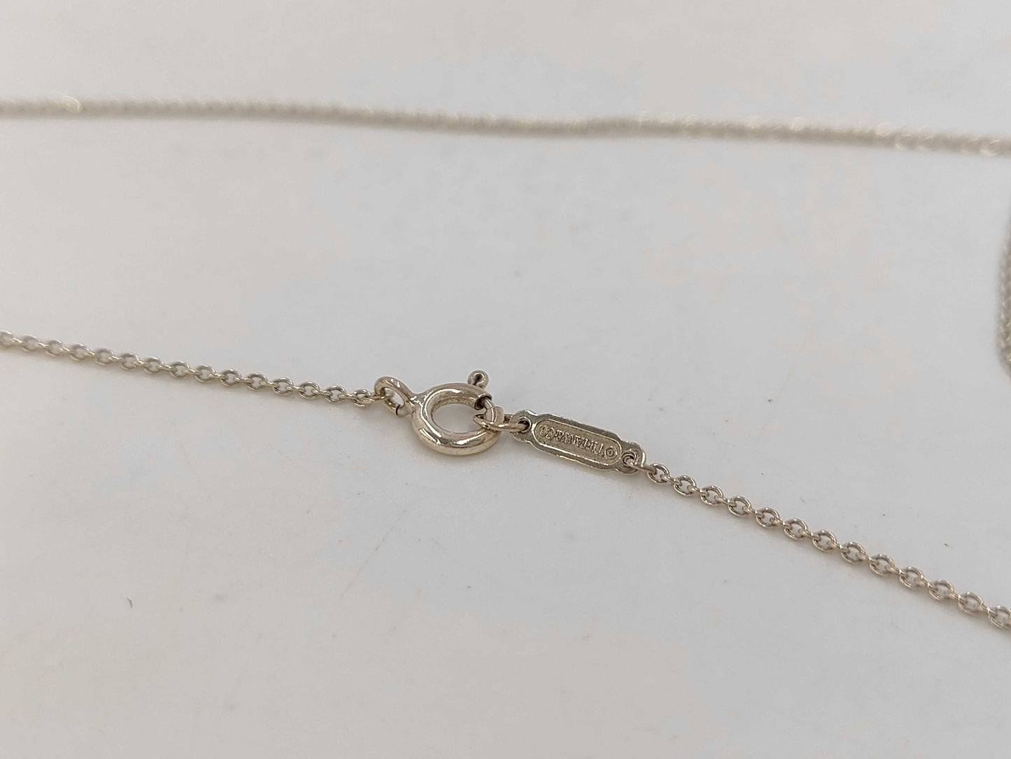 Tiffany & Co. SV925 Folded Heart Necklace Silver Necklace