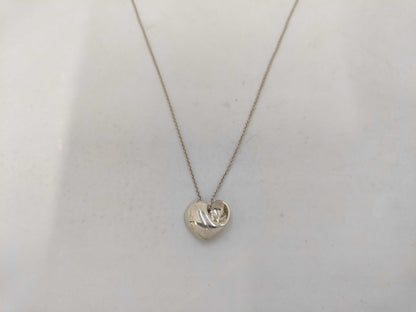 Tiffany & Co. SV925 Folded Heart Necklace Silver Necklace