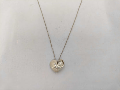 Tiffany & Co. SV925 Folded Heart Necklace Silver Necklace