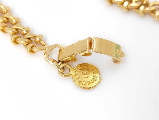 CELINE GP Triomphe Blason Bracelet, Gold, Box and Dust Bag Included