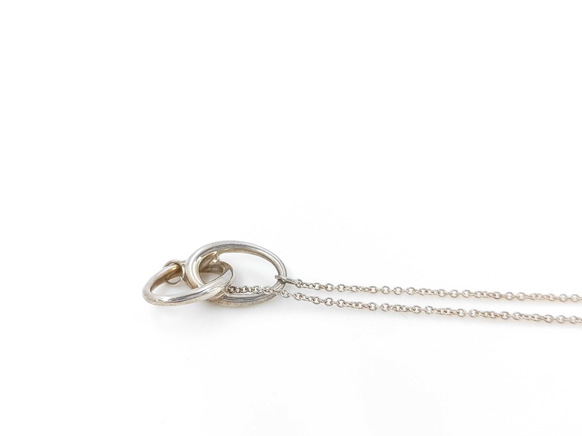 Tiffany & Co. SV925 Double Loop Necklace Silver Necklace