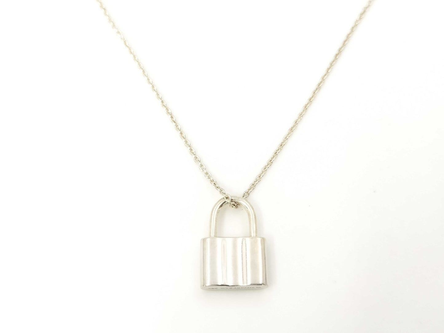 Tiffany & Co. SV9251837 Lock Necklace Silver Necklace