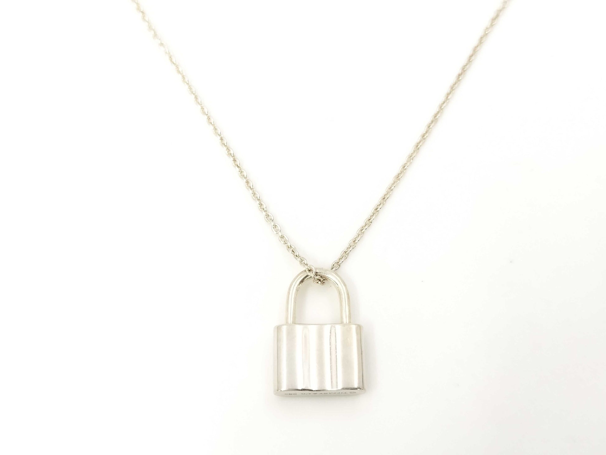 Tiffany & Co. SV9251837 Lock Necklace Silver Necklace