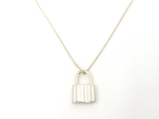 Tiffany & Co. SV9251837 Lock Necklace Silver Necklace