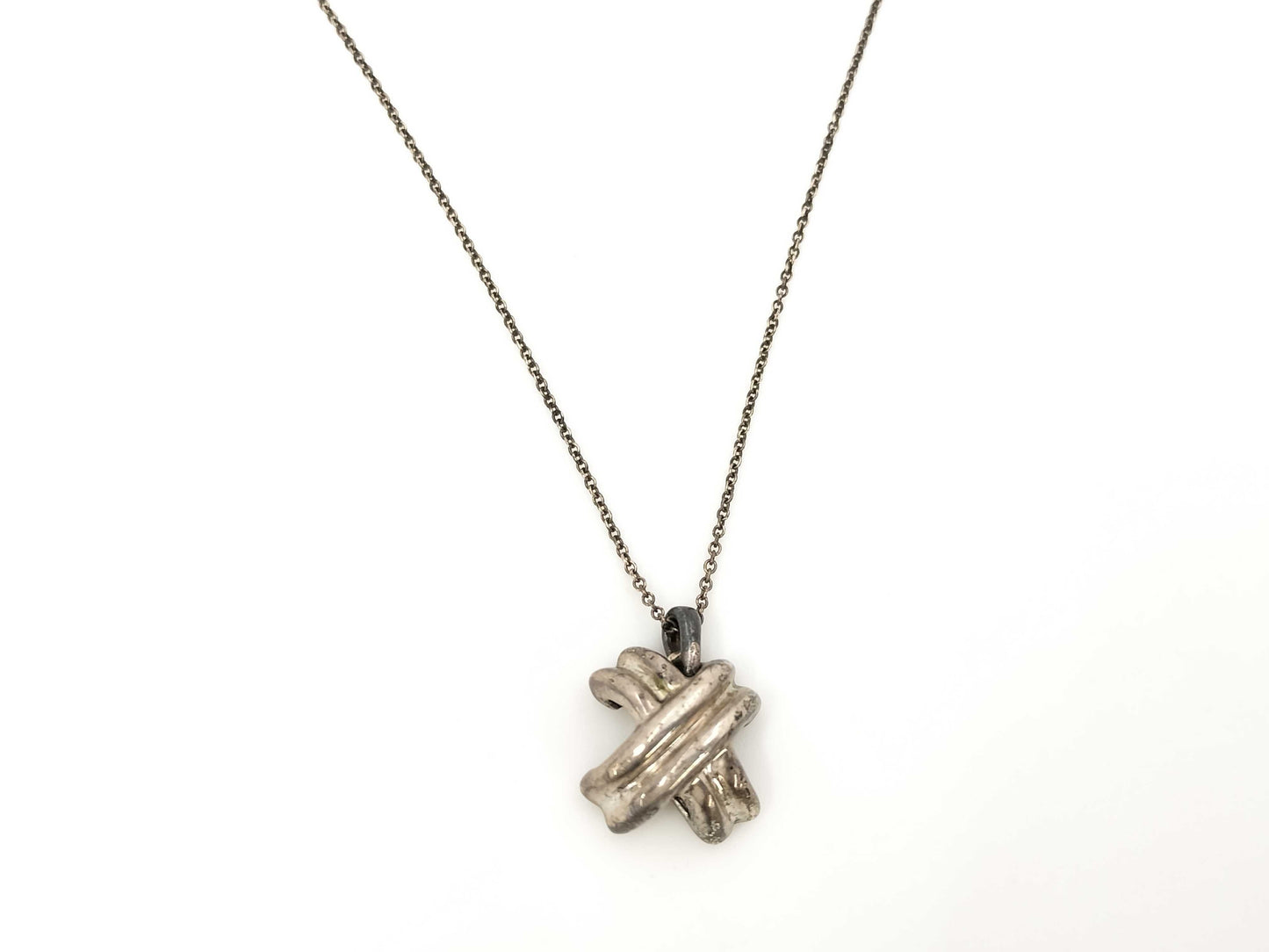 Tiffany & Co. SV925 Signature Cross Necklace Silver Necklace