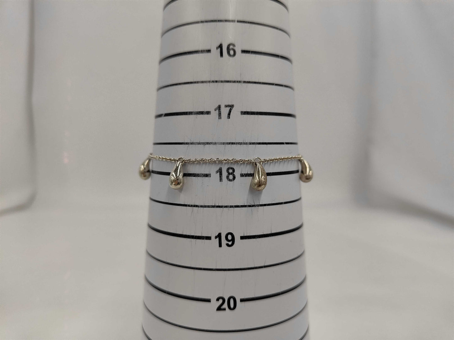 Tiffany & Co. SV925 Teardrop Bracelet, Silver, with Box and Dust Bag