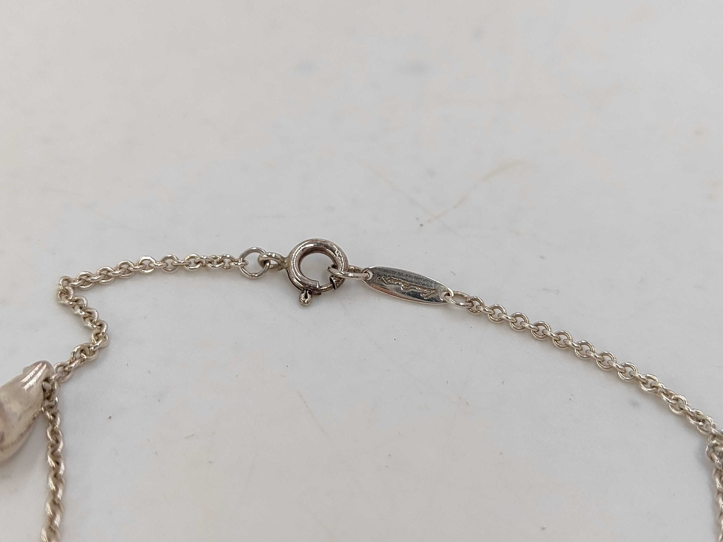 Tiffany & Co. SV925 Teardrop Bracelet, Silver, with Box and Dust Bag
