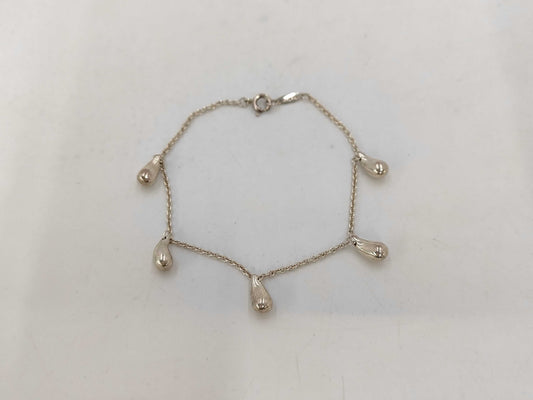 Tiffany & Co. SV925 Teardrop Bracelet, Silver, with Box and Dust Bag