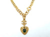 CHANEL GP Gripoa Coco Mark Necklace, Gold, Green, with Rice, 94A, Boxed