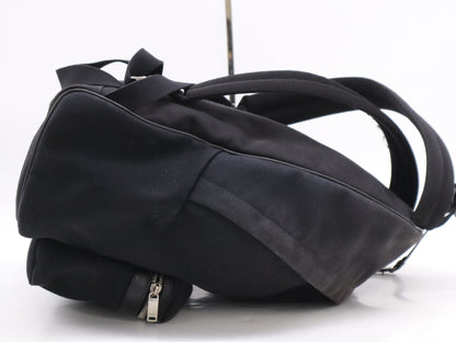 SAINT LAURENT Canvas Logo Backpack Black Rucksack