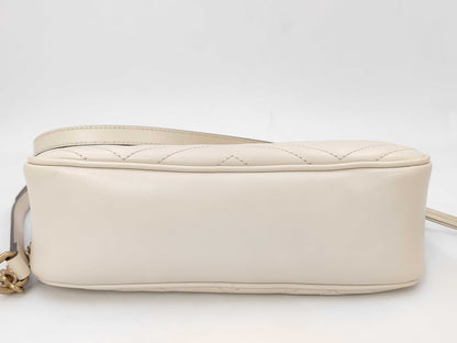 GUCCI 447632-520981 GG Marmont White Shoulder Bag with Dust Bag D040193224