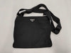 PRADA Nylon Triangle Logo Plate Shoulder Bag