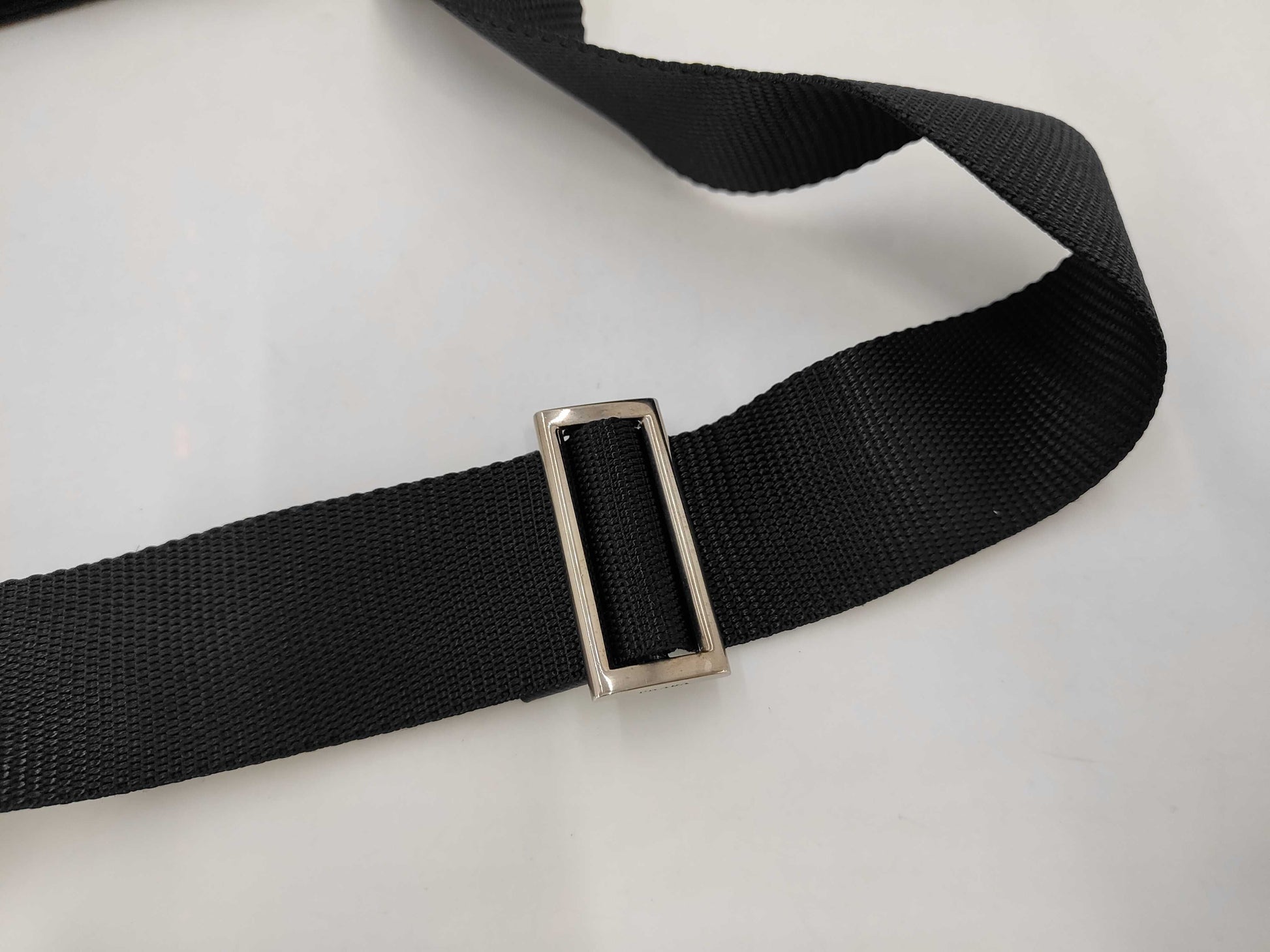 PRADA Nylon Triangle Logo Plate Shoulder Bag