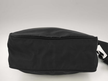 PRADA Nylon Triangle Logo Plate Shoulder Bag