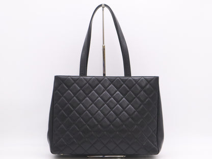 CHANEL Caviar Skin Cocomark Matrasse Business Affinity Tote Bag Black GD Fittings with Storage Bag Card Seal 23427878 Tote Bag