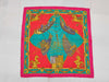 HERMES Silk Carré 90 "Les Bissons de Venice" Venice Ships Pink Multicolor Scarf