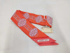 HERMES Silk Twilly Lift Profile Grenadine Corail Palme Scarf with Box