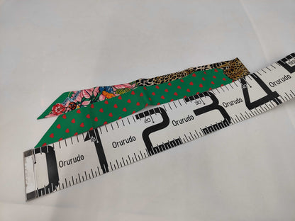 HERMES Silk Twilly Jungle Love Emeraude Green Scarf with Box