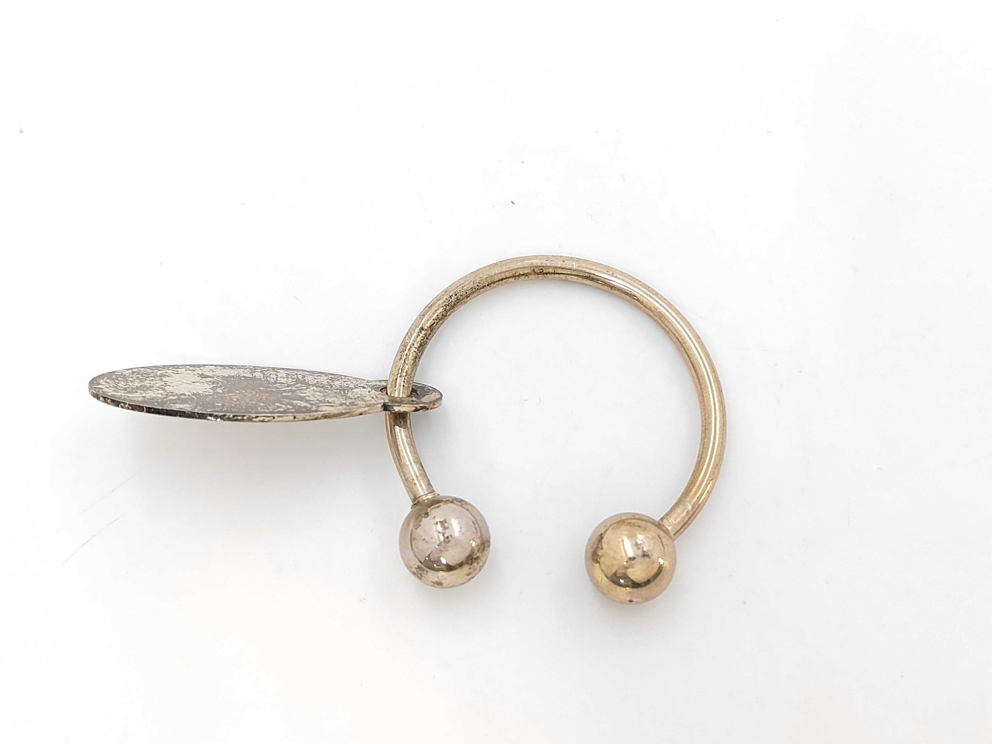 Tiffany & Co. SV925 Key Ring Return to Tiffany Oval Tag Screwball Key Case/Key Holder