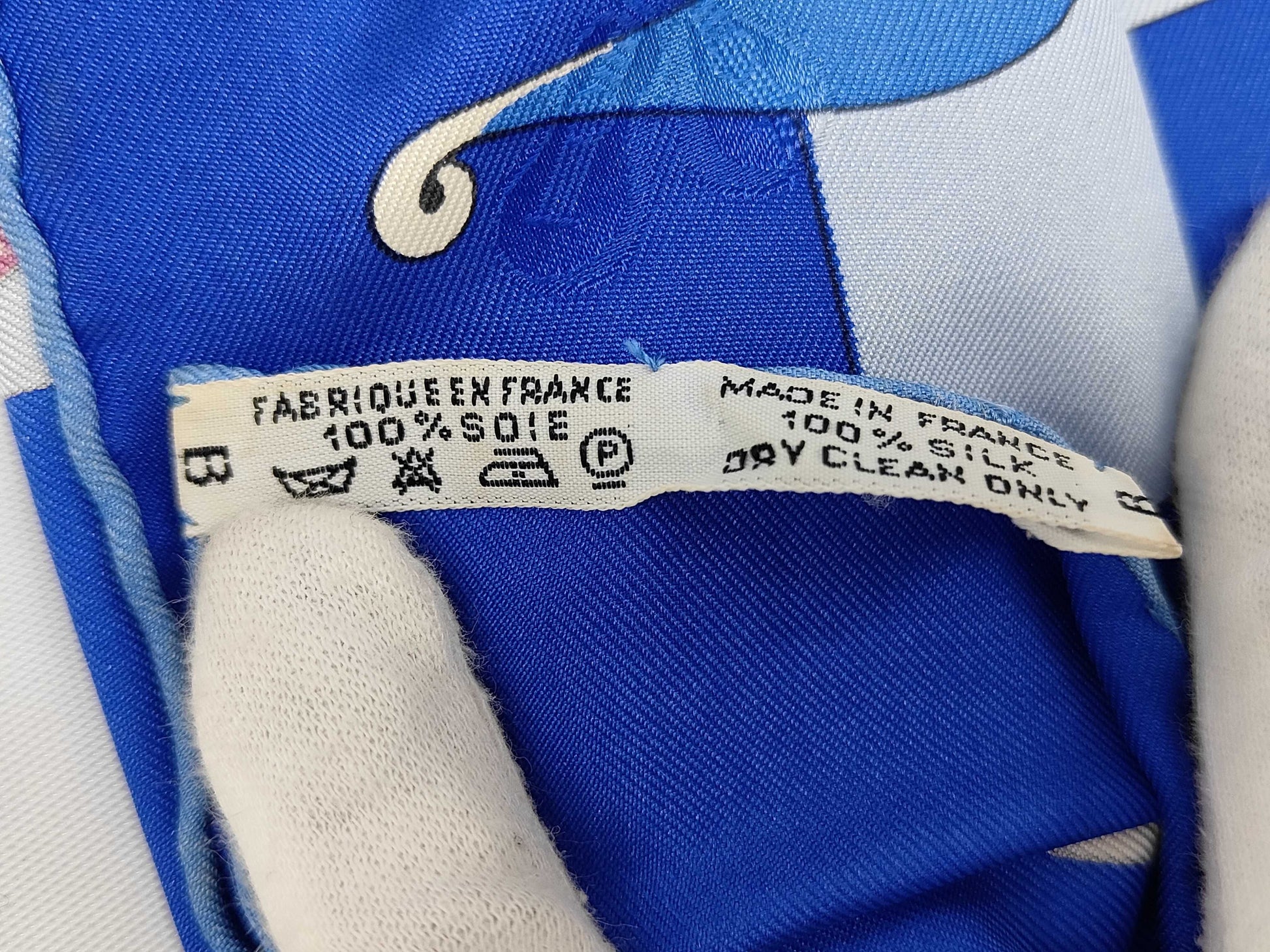 HERMES Silk Carré 90 "Le Carnival de Venise" Venice Carnival Blue Scarf