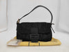 FENDI Beaded Mamma Bucket Black Shoulder Bag with Dust Bag
