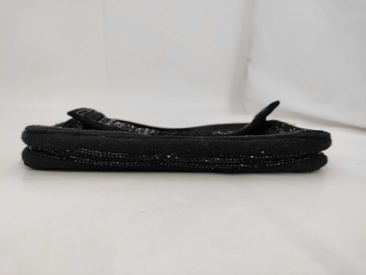 FENDI Beaded Mamma Bucket Black Shoulder Bag with Dust Bag