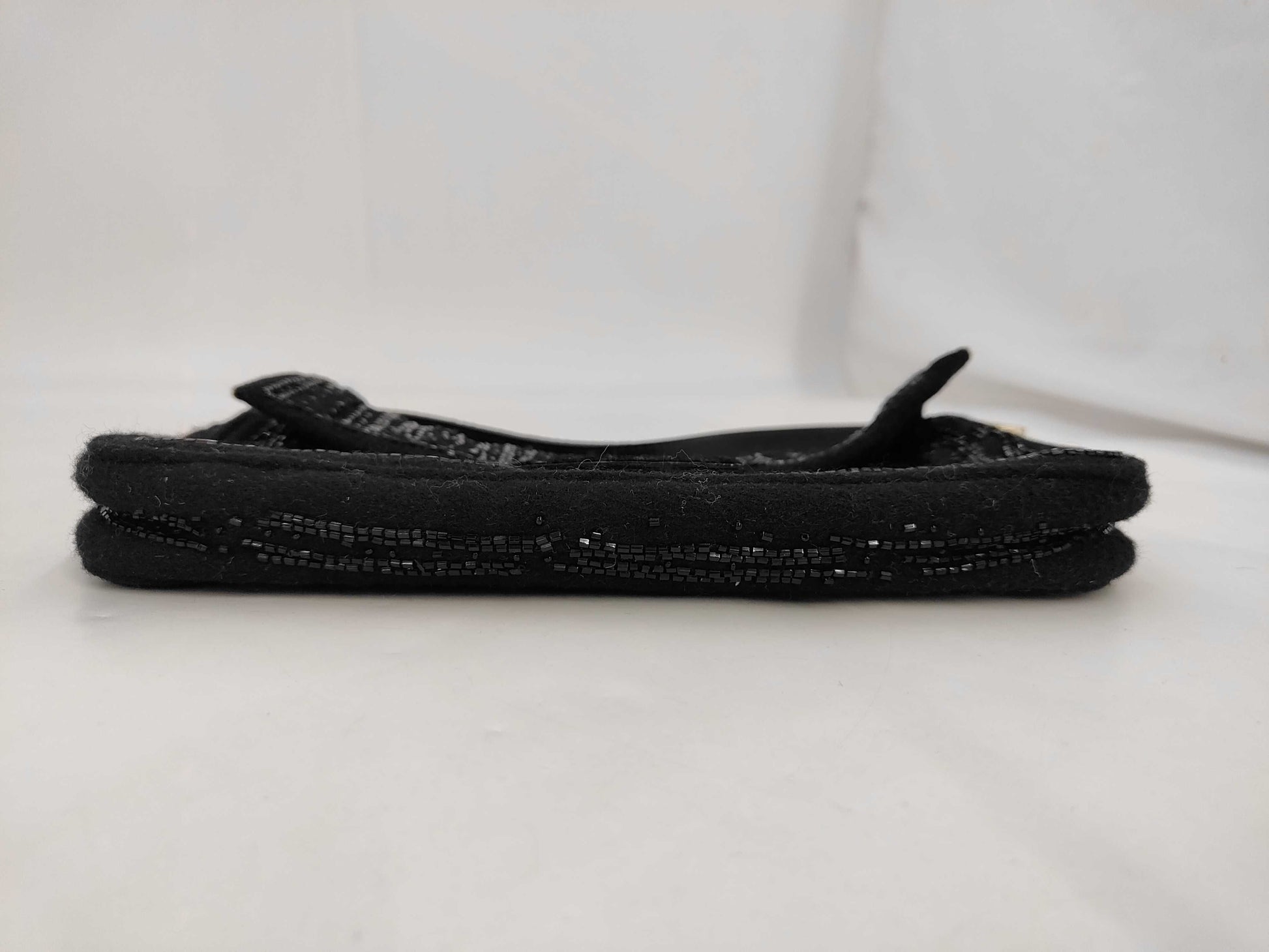 FENDI Beaded Mamma Bucket Black Shoulder Bag with Dust Bag