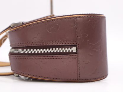 LOUIS VUITTON M55176 Monogram Matte Shelton Violet Handbag with Dust Bag