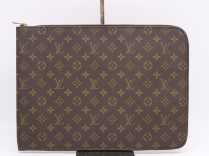 LOUIS VUITTON M53456 Monogram Poche Document Old Model Clutch Bag