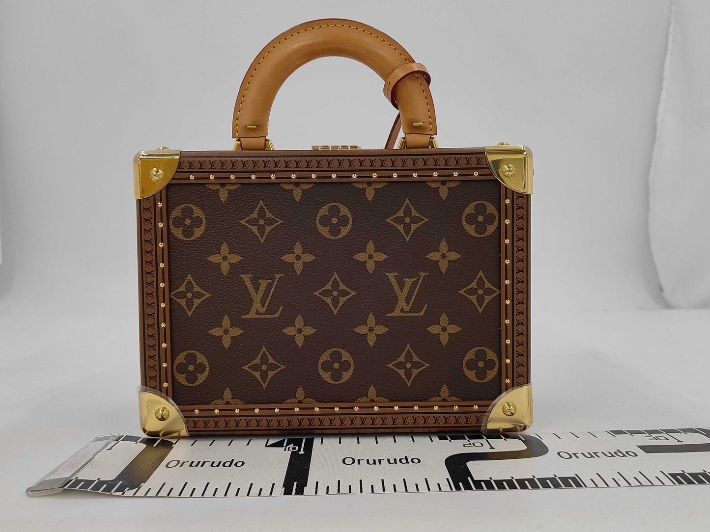 LOUIS VUITTON M20468 Monogram Petite Valise RFID-Verified Handbag with Shoulder Strap, Cloche, and Two Keys