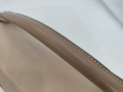 LOEWE Leather Puzzle Bag, Medium, 2-Way Bag, Beige, with Strap and Dust Bag