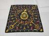 HERMES Silk Carré 90 LES CLES THE KEYS Scarf Black Yellow Red
