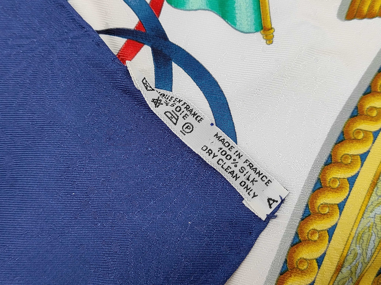 HERMES Silk Carré 90 LUNA PARK Amusement Park Blue Multicolor Scarf