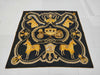 HERMES Silk Carré 90 SELLES A HOUSSE Cover Saddle Black Yellow Scarf