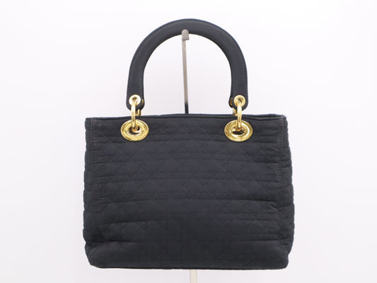 Dior Canage Lady Dior Handbag Black GD Hardware Handbag